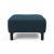 Deluxe Excess Fabric Ottoman w/Wood Legs