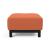 Deluxe Excess Fabric Ottoman w/Wood Legs