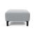 Deluxe Excess Fabric Ottoman w/Wood Legs
