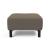 Deluxe Excess Fabric Ottoman w/Wood Legs