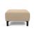 Deluxe Excess Fabric Ottoman w/Wood Legs