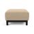 Deluxe Excess Fabric Ottoman w/Wood Legs