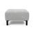Deluxe Excess Fabric Ottoman w/Wood Legs