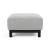 Deluxe Excess Fabric Ottoman w/Wood Legs