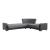 Armada X Fabric/PU Convertible L-Shaped Sectional