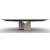 Twins Metal/Ceramic Rectangular Extendable Dining Table