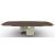 Twins Metal/Ceramic Rectangular Extendable Dining Table w/Rounded Corners