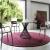 Vortex Metal/Glass Round Dining Table
