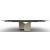 Twins Metal/Ceramic Rectangular Extendable Dining Table