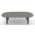 Abrey W98.4-inch Ceramic/Wood Customizable Oval Dining Table