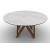 Cartesio Wood/Ceramic Round Dining Table