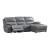 Hailey Leather/PVC Reclining Modular Sofa Chaise