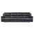 Hailey Leather/PVC Reclining Modular Loveseat