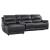 Hailey Leather/PVC Reclining Modular Sofa Chaise