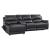 Hailey Leather/PVC Reclining Modular Sofa Chaise