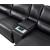 Hailey Leather/PVC Reclining Modular Sofa Chaise