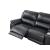 Hailey Leather/PVC Reclining Sofa with Right Chaise