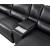 Hailey Leather/PVC Reclining Modular Sofa Chaise