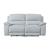 Hailey Leather/PVC Reclining Modular Loveseat