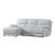 Hailey Leather/PVC Reclining Sofa with Left Chaise