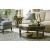 Sunset Valley Round Wood Cocktail Table Set