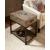 Parsons Sandalwood Rectangular Wood/Metal Charging Chairside Table w/Drawer
