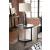Graystone Wood Veneer/Metal Round End Table