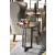 Graystone Wood Veneer/Metal Round Chairside Table
