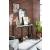 Graystone Wood Veneer/Metal Sofa Table