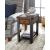 Slaton Warm Wood/Metal Chairside Table w/Drawer