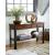 Slaton Warm Wood/Metal Sofa Table w/2 Drawers