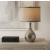 Hammered Chrome-plated LED Table Lamp