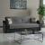 Harmony Fabric/PU Convertible Sofabed