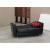 Harlem Bonded Leather Storage Loveseat