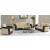 Harmony Fabric/PU Convertible Living Set