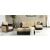 Harmony Fabric/PU Convertible Sectional Living Room Set