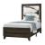 Harmony Panel Bed with LED and Marble-Patterned Headboard