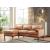 Harper Leather/Split L-Shape Sectional Sofa, Left Arm Chaise Facing