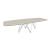 Cartesio W118.1-inch Ceramic/Metal/Wood Customizable Elliptical Dining Table