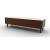 Universal Ceramic/Wood Customizable TV Stand w/2 Doors & Drop-Down Door & Wooden Feet