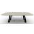 Sunshine W98.4-inch Ceramic/Metal Customizable Elliptical Dining Table