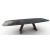 Icaro W118.1-inch Ceramic/Wood Customizable Elliptical Dining Table