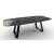 Sunshine W98.4-inch Ceramic/Metal Customizable Elliptical Dining Table