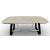 Sunshine W78.7-inch Ceramic/Metal Customizable Extendable Elliptical Dining Table