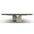 Twins Metal/Ceramic Rectangular Extendable Dining Table w/Rounded Corners