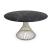 Vortex W55.1-inch Ceramic/Metal Customizable Round Dining Table