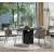 Twins W62.9-inch Ceramic/Metal Customizable Round Dining Table