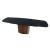 Yoroi Metal/Ceramic/Veneer Rectangular Extendable Dining Table w/Rounded Corners