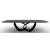 Breeze W118.1-inch Ceramic/Metal Customizable Elliptical Dining Table