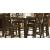 Crown Point Classic Rectangular Wood/Wood Veneer Extendable Counter Dining Table